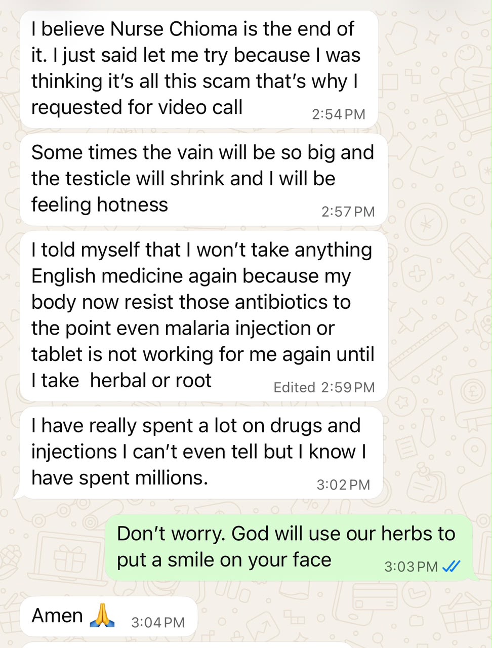 Customer testimonial